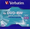 Изображение 1x5 Verbatim DVD-RW 4,7GB 4x Speed, Jewel Case