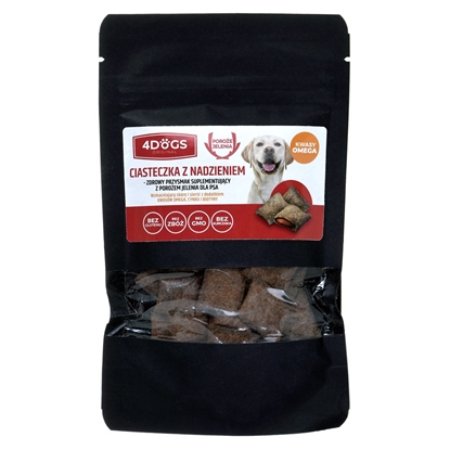 Attēls no 4DOGS Cookies for a beautiful coat and skin - Dog treat - 60g