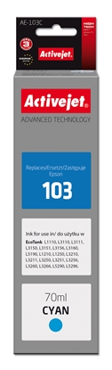 Attēls no Activejet AE-103C Ink (replacement for Epson 103 C13T00S24A; Supreme; 70 ml; cyan)