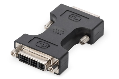Изображение Adapter DVI-D DualLink WQXGA 30Hz Typ DVI-D (24+1)/DVI-I (24+5) M/Ż Czarny