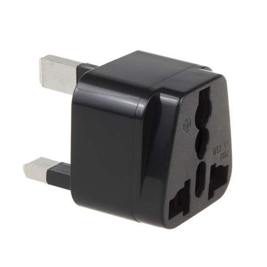 Picture of Adapter gniazdo EU na wtyk UK MCE154 Czarny