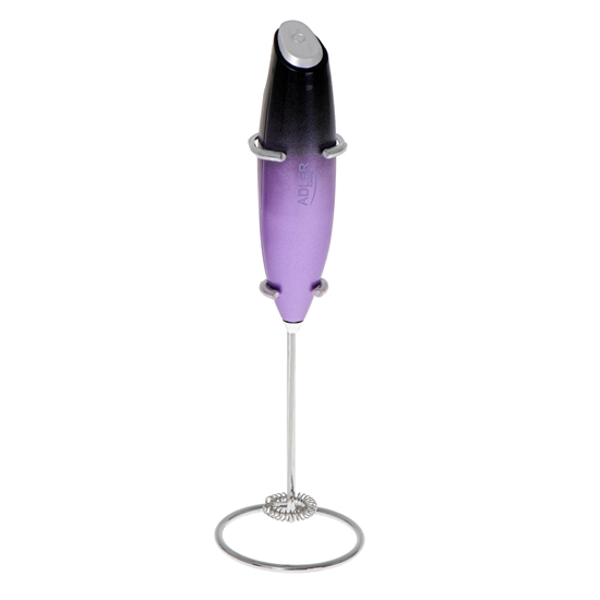Изображение Adler | Milk frother with a stand | AD 4499 | L | W | Milk frother | Black/Purple