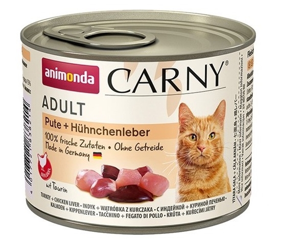 Picture of ANIMONDA Cat Carny Adult Turkey with chicken liver - wet cat food - 200 g