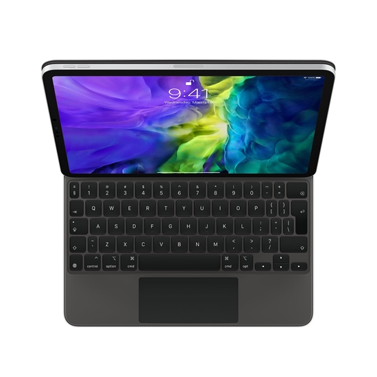 Picture of Apple | Black | Magic Keyboard for iPad Air (4th,5th generation) 11-inch iPad Pro (all gen) | Compact Keyboard | Wireless | SE | USB-C