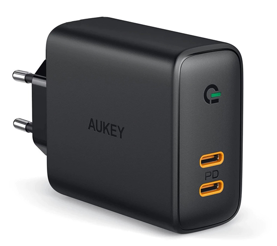 Picture of AUKEY PA-D2 mobile device charger 36W Black Indoor