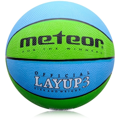 Attēls no Basketbola bumba Meteor Layup 3 blue / green