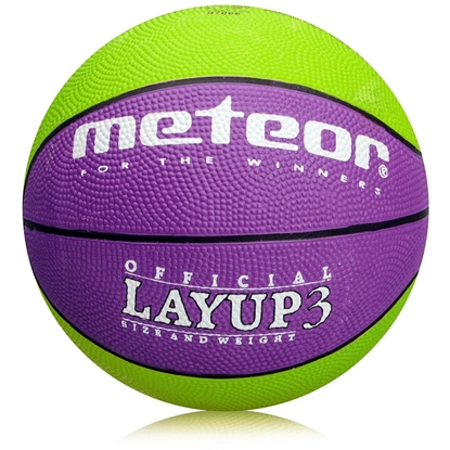 Attēls no Basketbola bumba Meteor Layup 3 purple / green