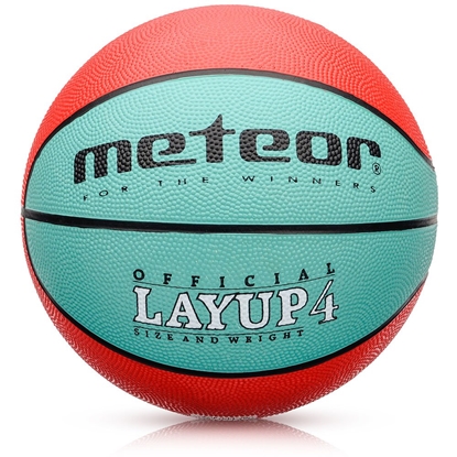 Attēls no Basketbola bumba Meteor Layup 4 red / green