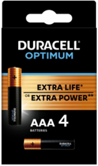 Изображение Baterijas Duracell Optimum AAA 4pack