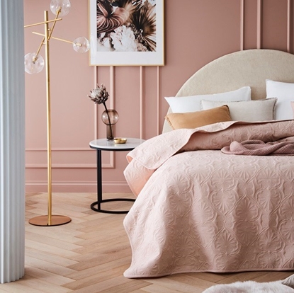 Picture of BEDSPREAD LEILA POWDER PINK 220X240