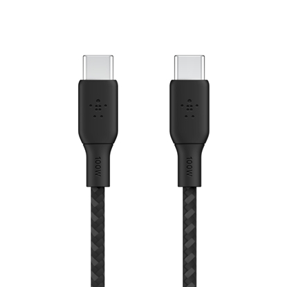 Picture of Belkin braided USB-C/USB-C Cable 100W 2m black CAB014bt2MBK