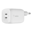 Attēls no Belkin BOOST Charger 2xUSB-C 65W Charg.PD 3.0 PPS wt. WCH013vfWH