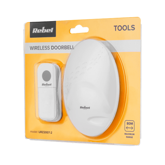 Picture of Bezvadu durvju zvans - elipse | Tālvadības pults diapazons: Max 80 m