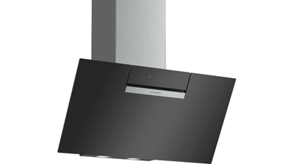 Picture of Bosch Serie 2 DWK87EM60 cooker hood Wall-mounted Black 669 m3/h B