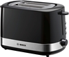 Изображение Bosch TAT7403 toaster 2 slice(s) 800 W Black, Stainless steel