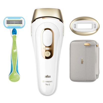 Picture of Braun Epilator PL5054 Silk-expert Pro 5 IPL Number of power levels 10, White/Gold, Corded
