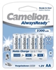 Picture of Camelion | AA/HR6 | 2300 mAh | AlwaysReady Rechargeable Batteries Ni-MH | 4 pc(s)