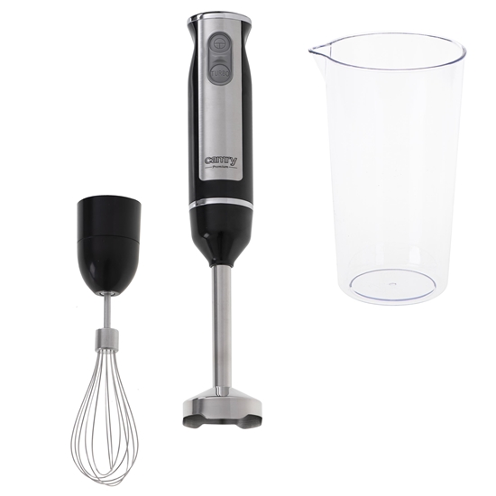 Изображение Camry CR 4621 Hand Blender, 1000 W, Number of speeds 2, Turbo mode, Black/Stainless Steel