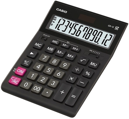 Picture of CASIO CALCULATOR GR-12 OFFICE BLACK, 12-DIGIT DISPLAY
