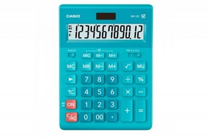 Picture of CASIO GR-12C-GN OFFICE CALCULATOR LIME GREEN, 12-DIGIT DISPLAY