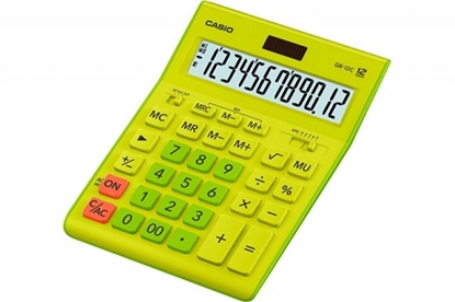 Picture of CASIO GR-12C-GN OFFICE CALCULATOR LIME GREEN, 12-DIGIT DISPLAY