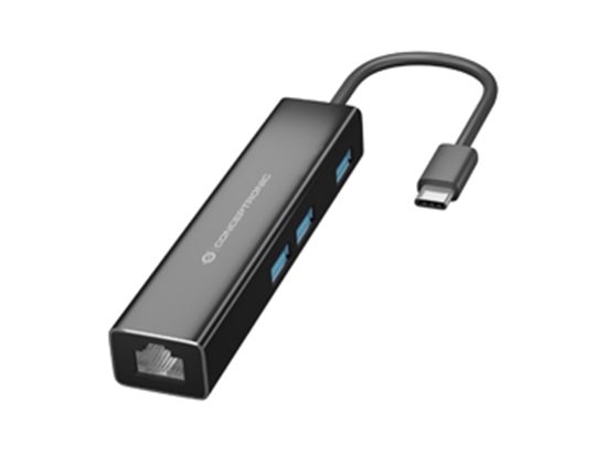 Изображение Conceptronic DONN07BA 3-Port-USB-Hub mit Gigabit-Netz