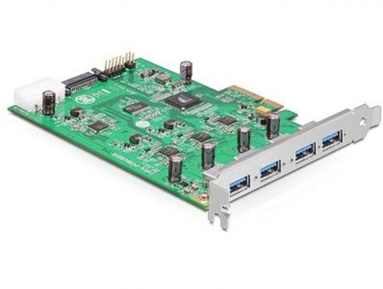 Picture of Delock PCI Express Card x4  4 x external USB 3.0-A (Quad Channel)