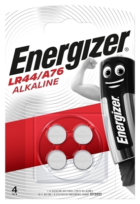 Изображение ENERGIZER BATTERIES ALKALINE SPECIALTY LR44/ A76 4 PIECES 1,5V