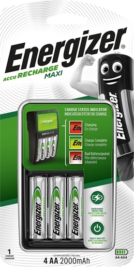 Изображение Energizer Maxi ACCU HR6 POW battery charger + 2 AA 2000 mAh batteries