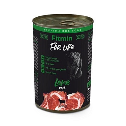 Attēls no FITMIN for Life Lamb Pate - Wet dog food - 400 g