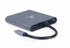 Picture of Gembird USB Type-C 6-in-1 multi-port Adapter + Card Reader Space Grey