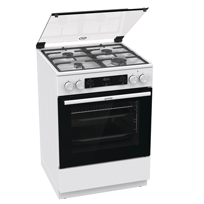 Picture of Gorenje Cooker GK6C4WF Hob type Gas, Oven type Electric, White, Width 60 cm, Grilling, 71 L, Depth 60 cm