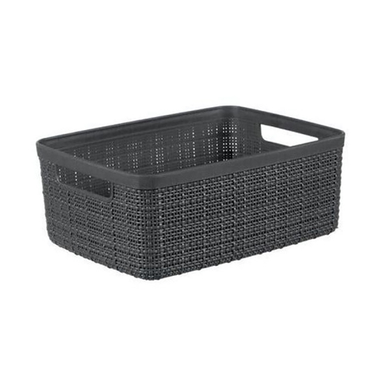 Picture of Grozs Jute S 5L 27x20x11cm tumši pelēks (6)