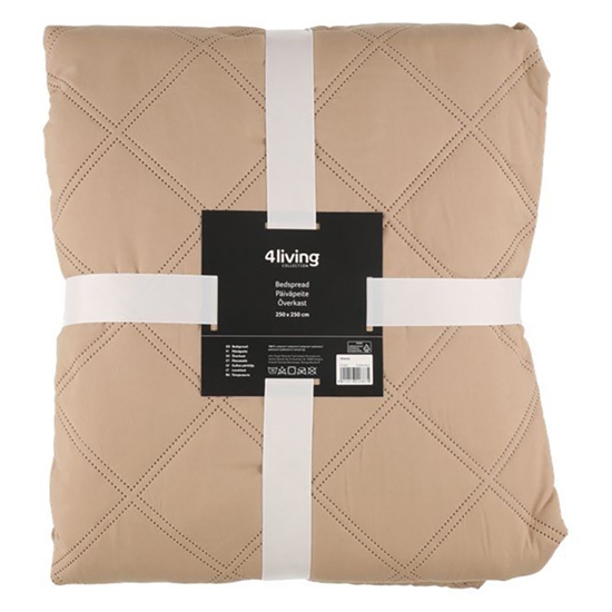 Picture of Gultas pārklājs 4Living Bedspread Atlanta 250x250cm bēšs