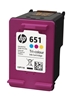 Picture of HP 651 Tri-color Original Ink Advantage Cartridge