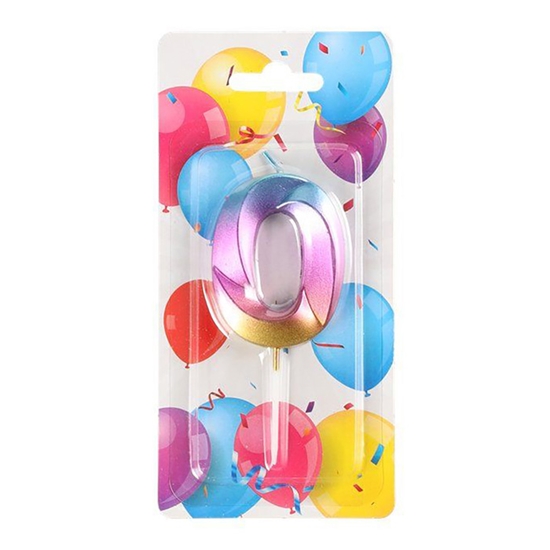 Picture of Jubilejas svece-cipars krāsaina Nr 0