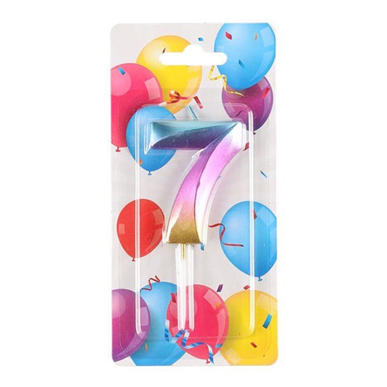 Picture of Jubilejas svece-cipars krāsaina Nr 7