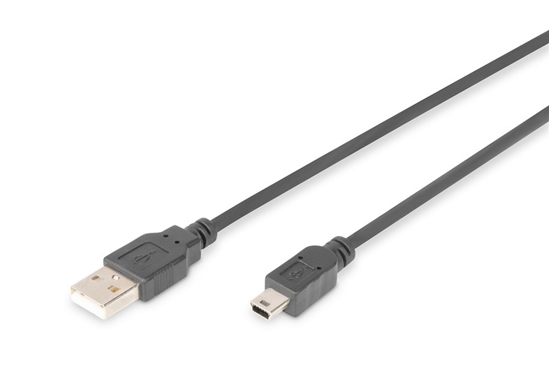 Picture of DIGITUS USB 2.0 Anschlusskabel, 3m, schwarz