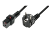 Изображение Kabel połączeniowy zasilający blokada IEC LOCK 3x1,5mm2 Schuko kątowy/C19 prosty M/Ż 2m Czarny