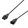 Picture of Kabel przedłużający zasilający blokada IEC LOCK 3x1mm2 C14/C13 prosty M/Ż 5m Czarny