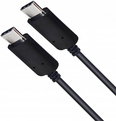 Изображение Kabel USB C - USB C 1m. silikonowy czarny