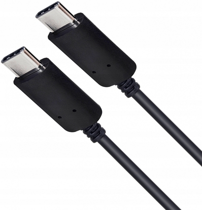Attēls no Kabel USB C - USB C 1m. silikonowy czarny