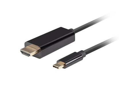 Attēls no Kabel USB-C(M)->HDMI(M) 4K 60HZ czarny 