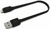 Picture of Kabelis Green Cell USB-A Male - Lightning Male with Fast Charging 25cm Black