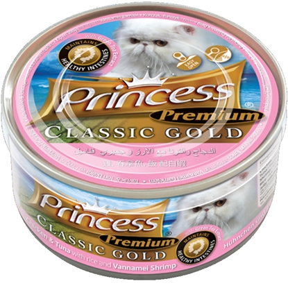 Picture of Konservi kaķiem Princess PremiumTuncis,vannamei garneles 170