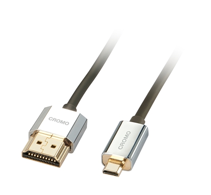 Attēls no Lindy CROMO Slim HDMI High Speed A/D Cable, 1m