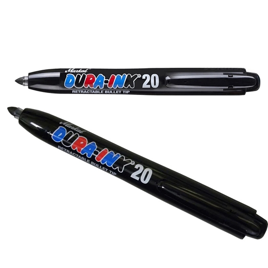 Picture of Marķieris izvelkamais Dura-Ink melns