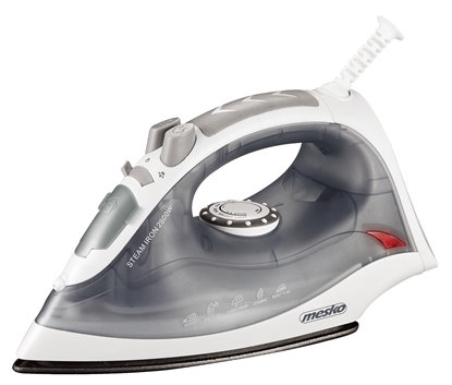 Attēls no Mesko | MS 5037 | Steam Iron | 2800 W | Water tank capacity 170 ml | Continuous steam 35 g/min | Grey