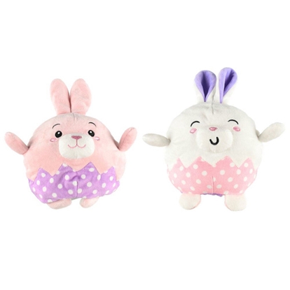 Attēls no Mīkstā rot. Zaķis apgriežama 16cm rozā, balta