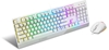 Picture of MSI VIGOR GK30 COMBO WHITE MEMchanical Gaming Keyboard + Gaming Mouse Bundle 'UK Layout, 6-Zone RGB Lighting Keyboard, Dual-Zone RGB Lighting Mouse, 5000 DPI Optical Sensor, Center'